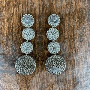 Roni Blanshay Jewelry - Roni Blanshay Crystal Rock Drop Disc Earrings Roni Blanshay Jewelry - Roni Blanshay Crystal Rock Drop Disc Earrings